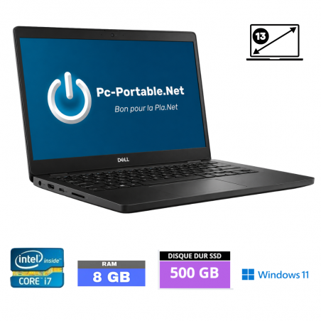DELL LATITUDE 3301 CORE-I7 (I7-8565U)  RAM 8 Go - SSD 500 Go - WINDOWS 11- N°2207268 - GRADE B