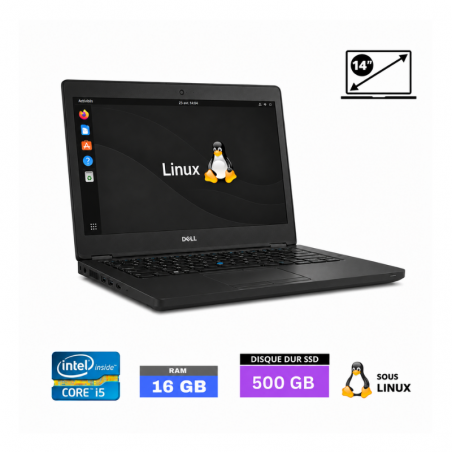 DELL LATITUDE E5470 CORE I5 - RAM 16Go - SSD 500 GO- sous linux- N°3007266 - GRADE B