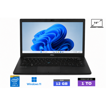 DELL 7480 Core i5 - Windows 11 - SSD 1TO  - Ram 12 Go  - N°260824003- GRADE B