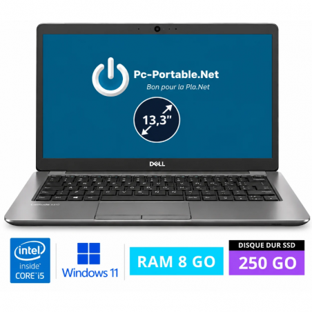 DELL 5310 I5  RAM 8  Go - SSD 250 - WINDOWS 11- N°02810260 - GRADE B