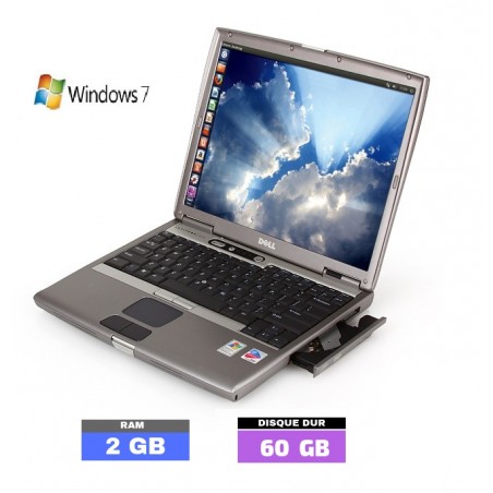 DELL LATITUDE D600 sous Windows 7 - Ram 2 Go - N°021101 - GRADE B