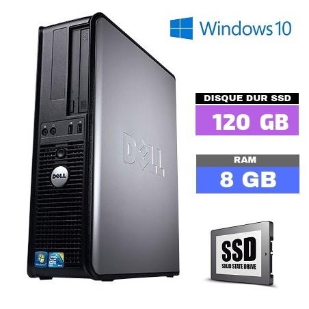 UC DELL OPTIPLEX 380 Sous Windows 10 - Ram 8 Go - SSD - N° 031210 - GRADE B