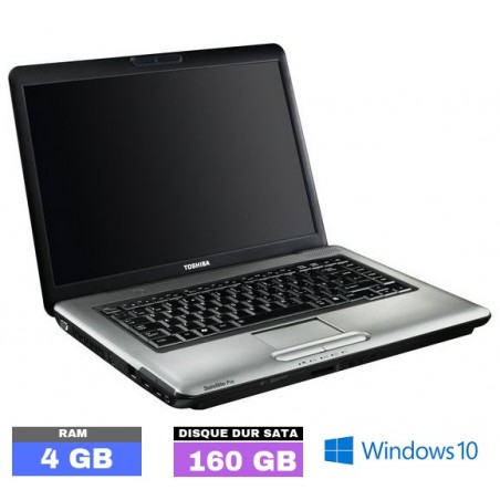 TOSHIBA SATELLITE PRO A300 Sous Windows 10 - Ram 4 Go - N°031801 - GRADE B