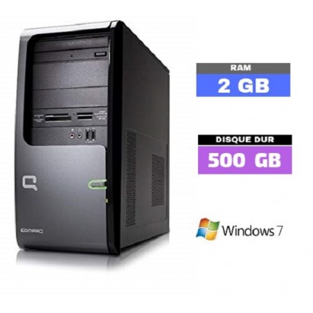 UC HP COMPAQ SR5000 Sous Windows 7 - 2Go RAM - N°062103 - GRADE B