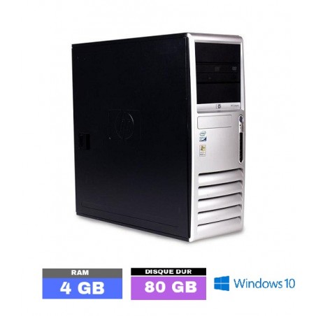 HP COMPAQ DC7700 - Windows 10 - 4Go RAM - N°062504 - GRADE B