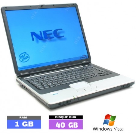 PC Portable NEC ISELECT M5210 Sous Windows Vista - N°072505 - GRADE B