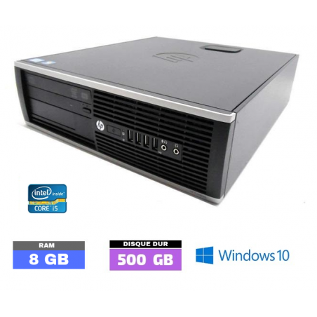 HP 6200 PRO SMALL Sous Windows 10 - Core I5 - 8Go RAM - N°103111 - GRADE B