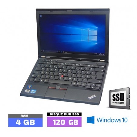 LENOVO THINKPAD X230 Core I5 Windows 10 SSD 120 go  Ram 4 Go - N°112801 - GRADE B