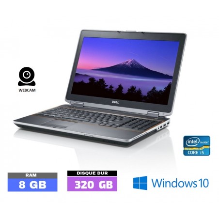 DELL LATITUDE E6520 Core I5 - Windows 10 - Ram 8 Go - N°010220 - GRADE B