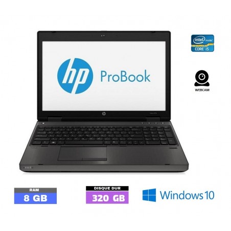 HP PROBOOK 6570B  - Windows 10 - Core I5 - Ram 8 Go - N°112202 - GRADE B