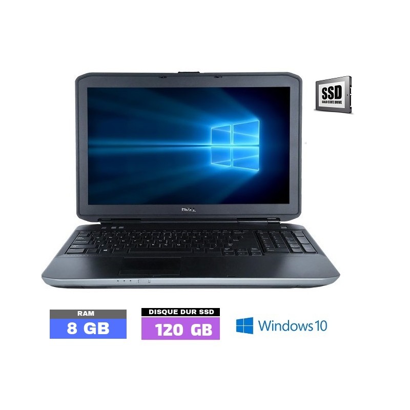 DELL LATITUDE E5530 Windows 10 - Core I3 - Ram 8 Go - SSD - N°041003