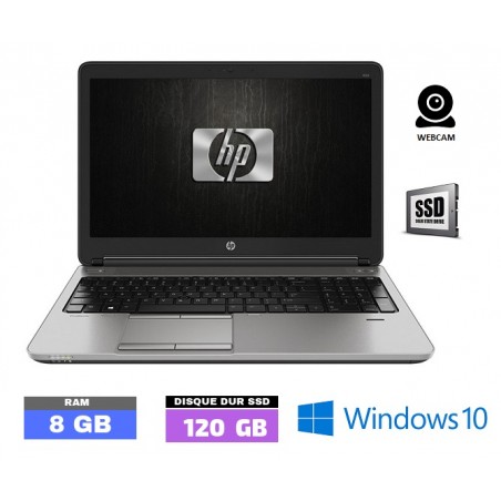 HP PROBOOK 650 G1 - Windows 10 - SSD - Core I3 -Ram 8 Go - N°030520