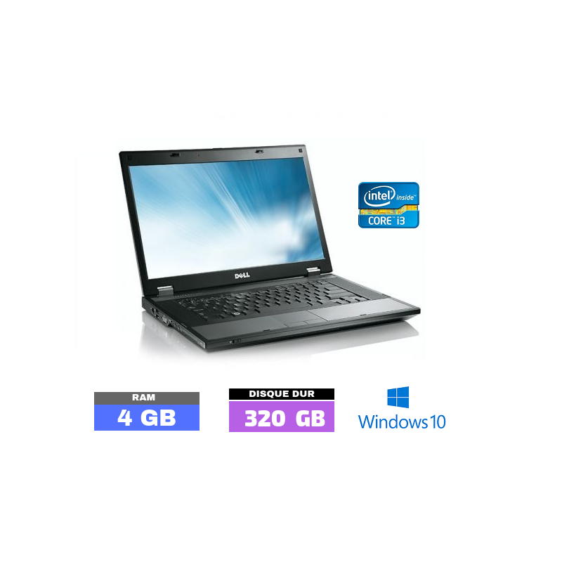 Dell E5510 Core I3 Sous Windows 10 Ram 4 Go N 0310