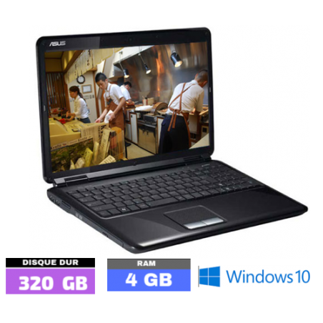 ASUS X66IC sous Windows 10 - GRADE D - RAM 4 GO - N° 072101