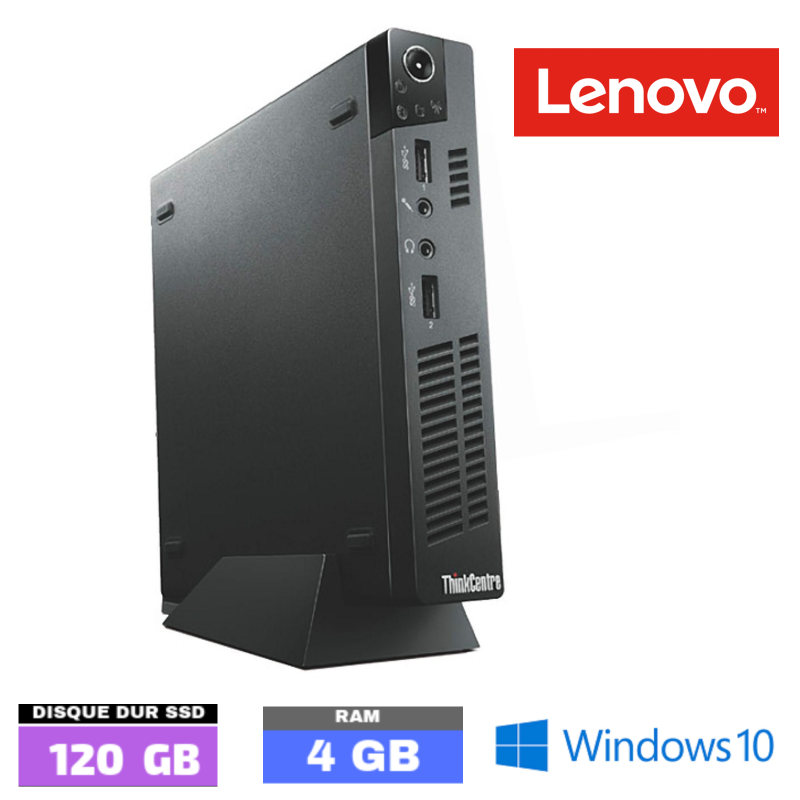 Mini PC Lenovo ThinkCentre Tiny M72e - 4Go RAM - SSD - Core i3 - 072303