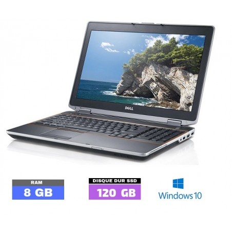DELL LATITUDE E6530 Core I5 - Windows 10 - SSD - Ram 8 Go - N°091002 - GRADE B
