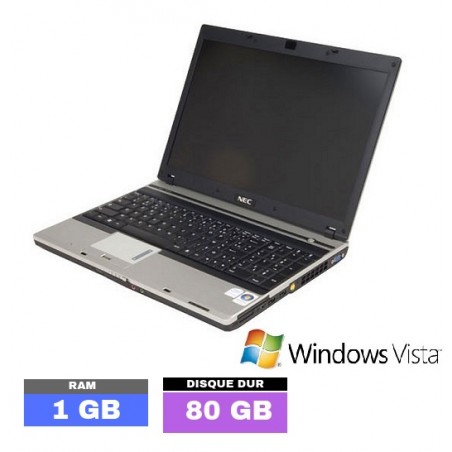 PC Portable NEC VERSA M370 - Windows Vista - Ram 1 Go - Grade D - N°011505