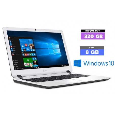 ACER ASPIRE ES 15 - Windows 10 - HDD 320 Go - Ram 8 Go- N°012102 - GRADE B