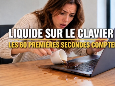 Liquide renversé sur votre PC : les gestes à faire immédiatement